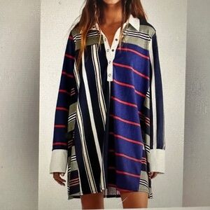 NWOT. FREE PEOPLE RUGBY PLAY DATE MINI DRESS